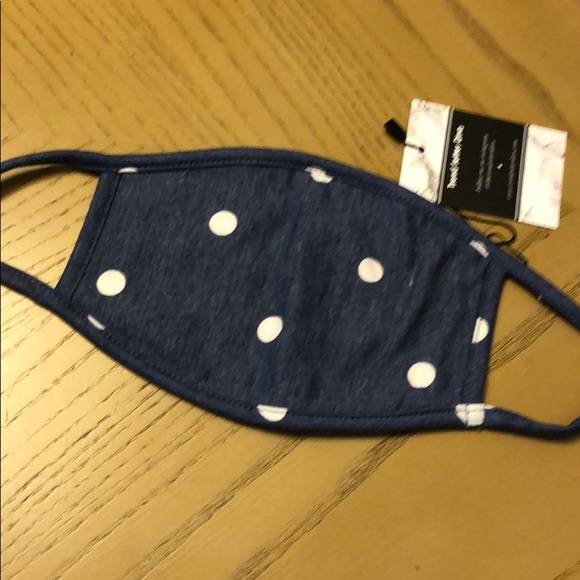 2 for $20! BLUE DOTTED FACE MASK - Picture 4 of 7